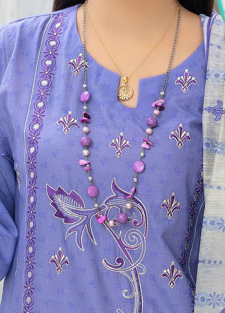 Safwa Pret Embroidered Lawn 3 Piece Suit SW23P 3P-EMB-122 Biloba Flower