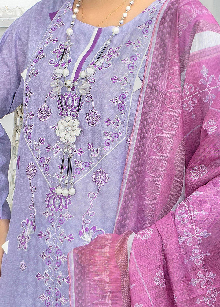 Safwa Pret Embroidered Lawn 3 Piece Suit SW23P 3P-EMB-123 Casper