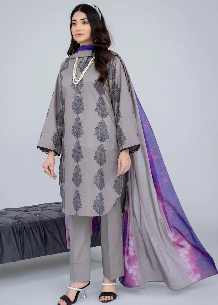 Safwa Pret Embroidered Lawn 3 Piece Suit SW23P 3P-PR-129 Monsoon