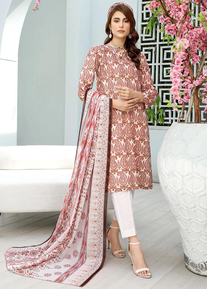 Safwa Pret Embroidered Lawn 3 Piece Suit SW23P 3P-PR-131 Satin Linen