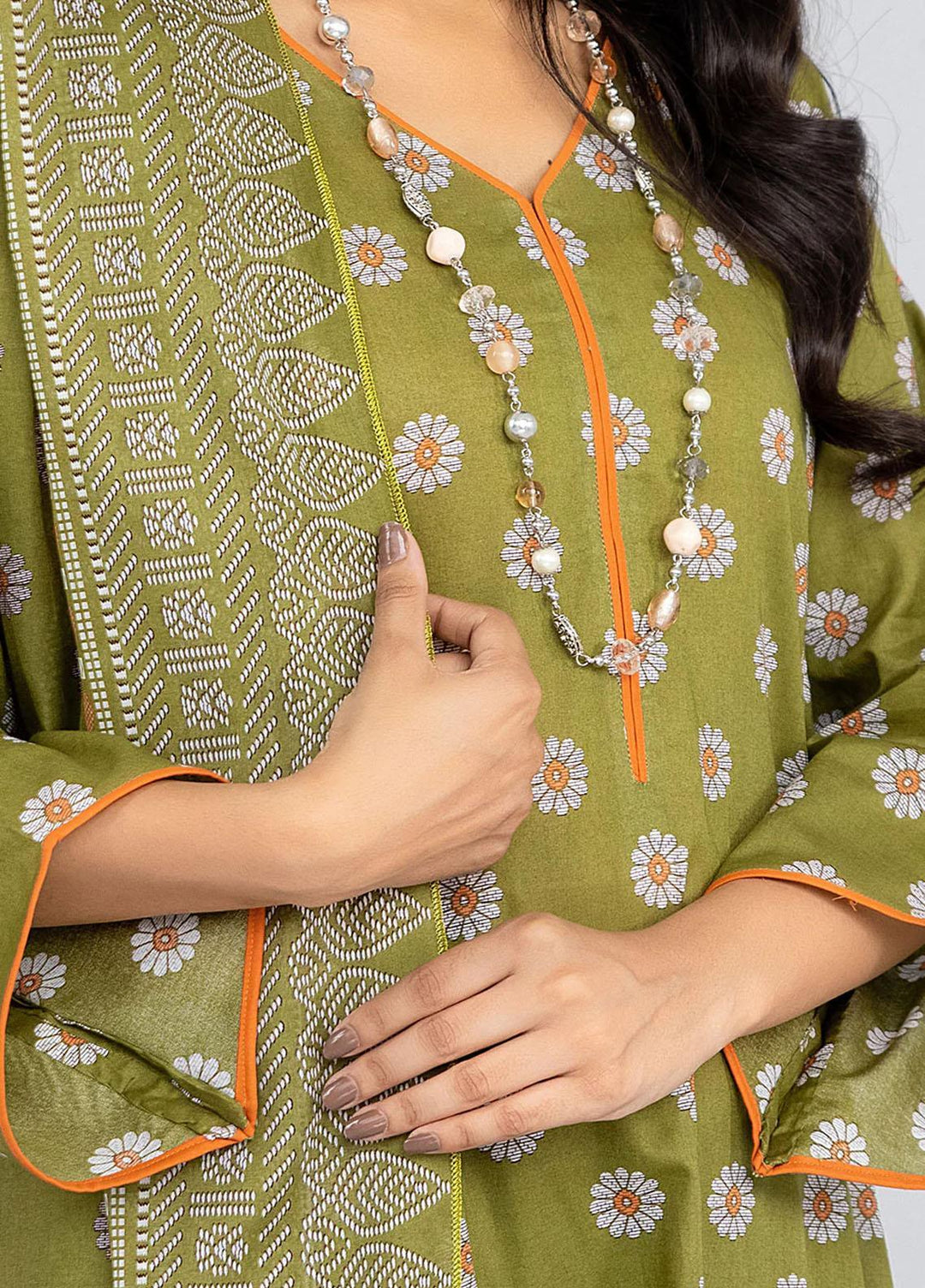 Safwa Pret Embroidered Lawn 3 Piece Suit SW23P 3P-PR-132 Husk