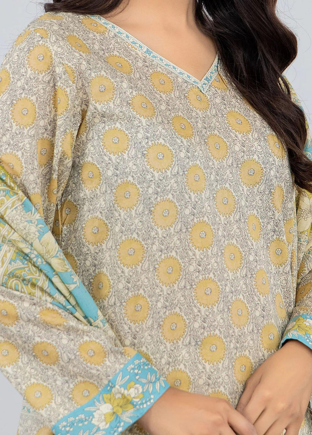 Safwa Pret Embroidered Lawn 3 Piece Suit SW23P 3P-PR-139 Multi