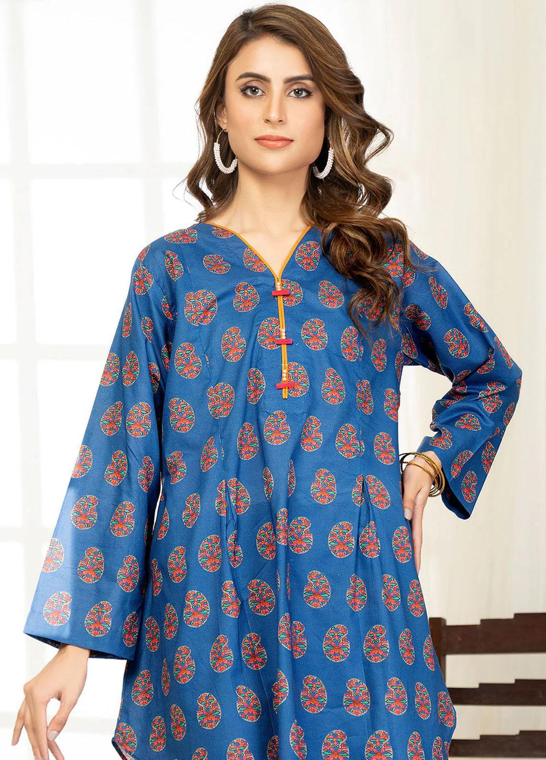 Safwa Printed Lawn Suits Unstitched 2 Piece SW23O OR-02 - Summer Collection