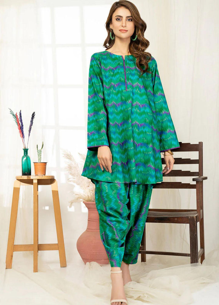 Safwa Printed Lawn Suits Unstitched 2 Piece SW23O OR-07 - Summer Collection
