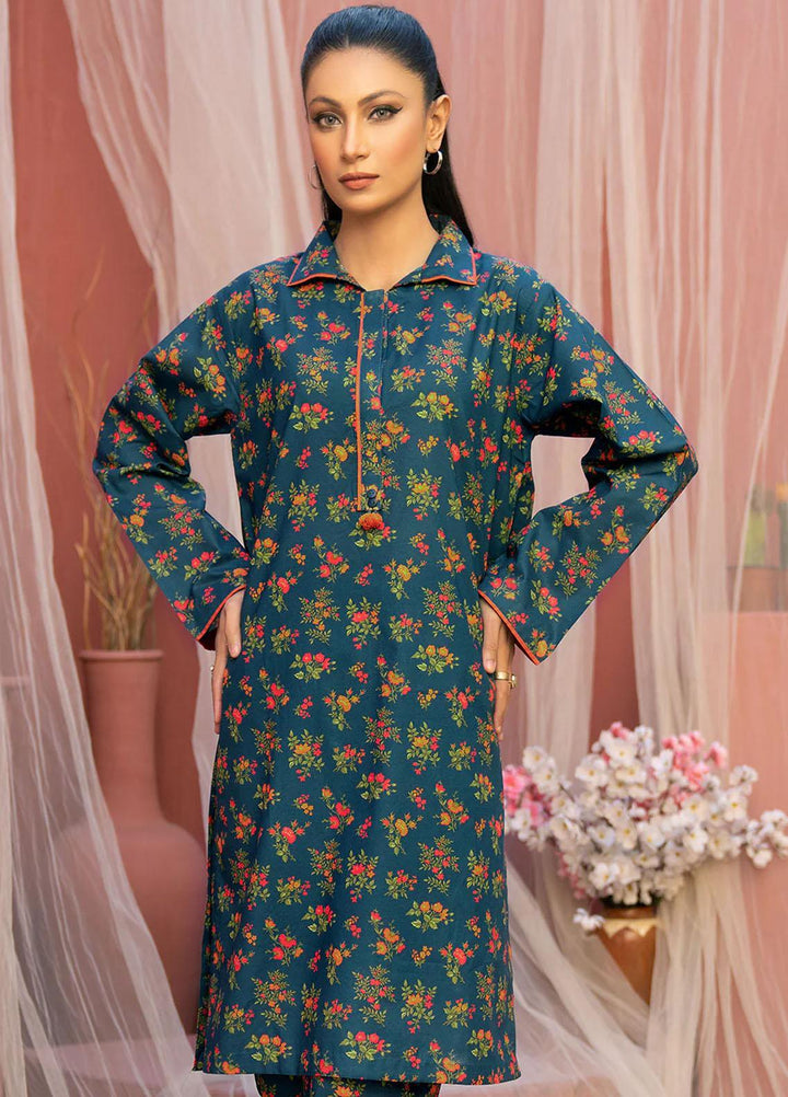 Safwa Printed Lawn Suits Unstitched 2 Piece SW23O OR-16 - Summer Collection