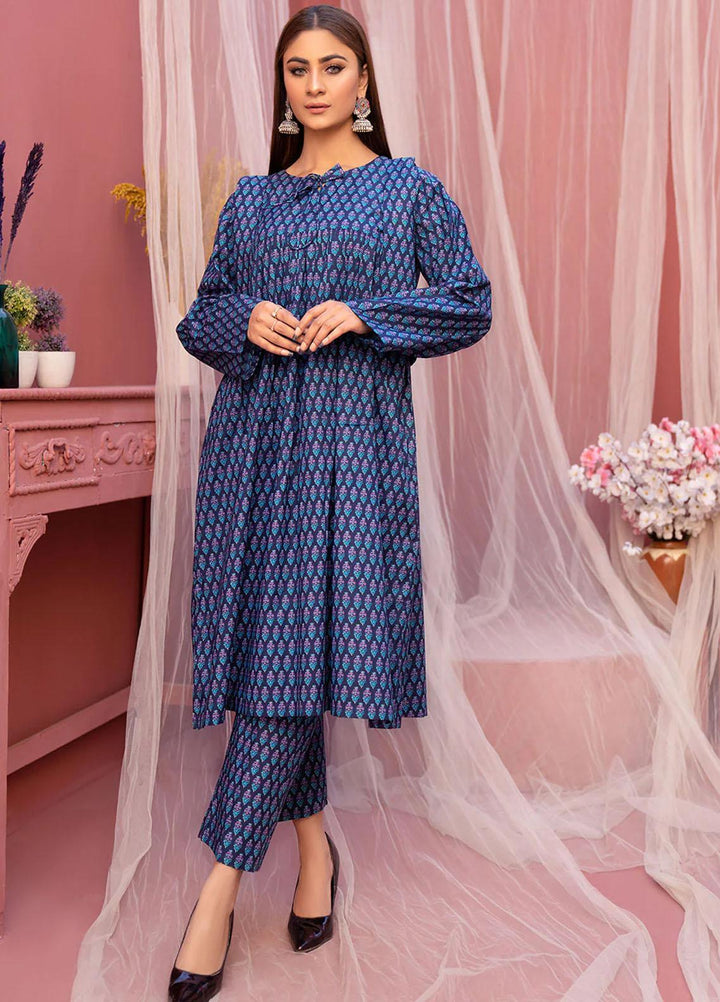 Safwa Printed Lawn Suits Unstitched 2 Piece SW23O OR-17 - Summer Collection