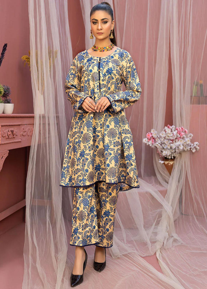 Safwa Printed Lawn Suits Unstitched 2 Piece SW23O OR-20 - Summer Collection