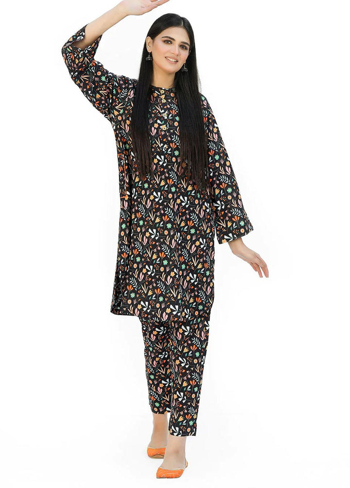 Safwa Printed Lawn Suits Unstitched 2 Piece SW23O OR-21 - Summer Collection