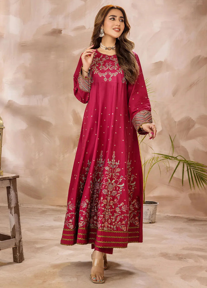Safwa Pret Embroidered Lawn 2 Piece Suit D-01