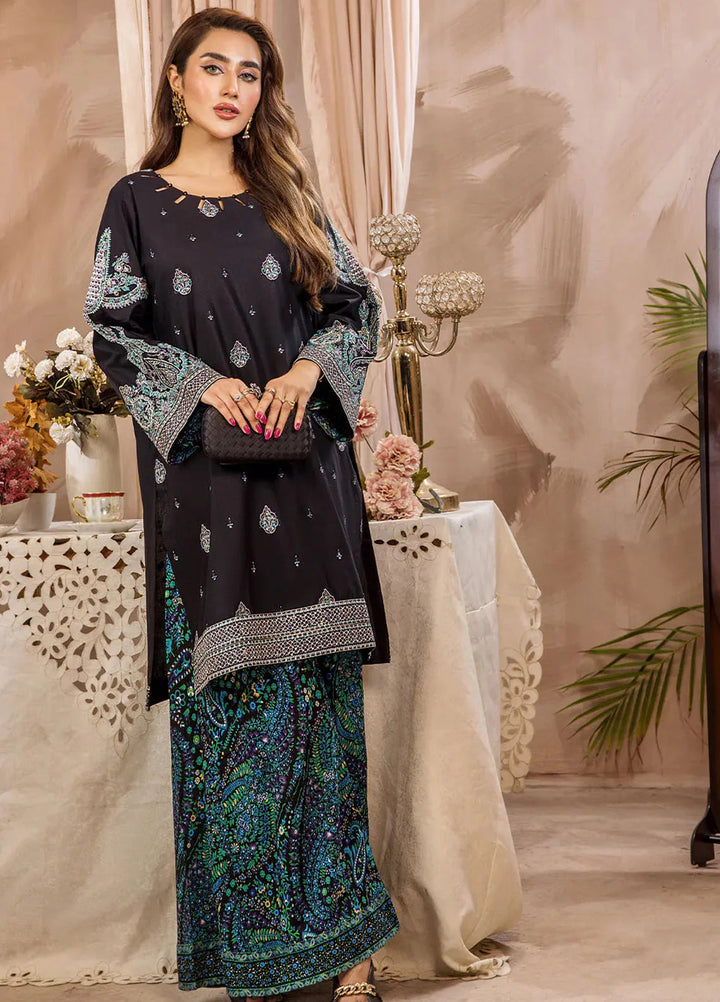 Safwa Pret Embroidered Lawn 2 Piece Suit D-02