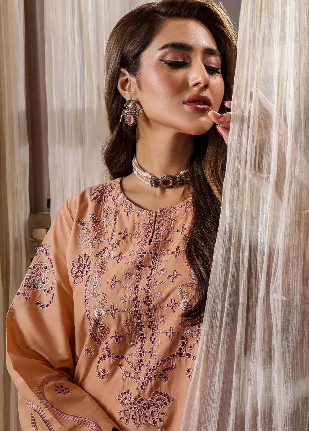 Safwa Pret Embroidered Lawn 2 Piece Suit D-03