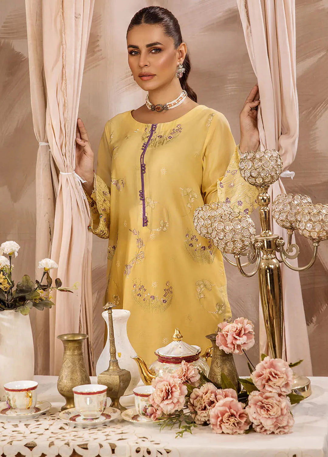 Safwa Pret Embroidered Lawn 2 Piece Suit D-08