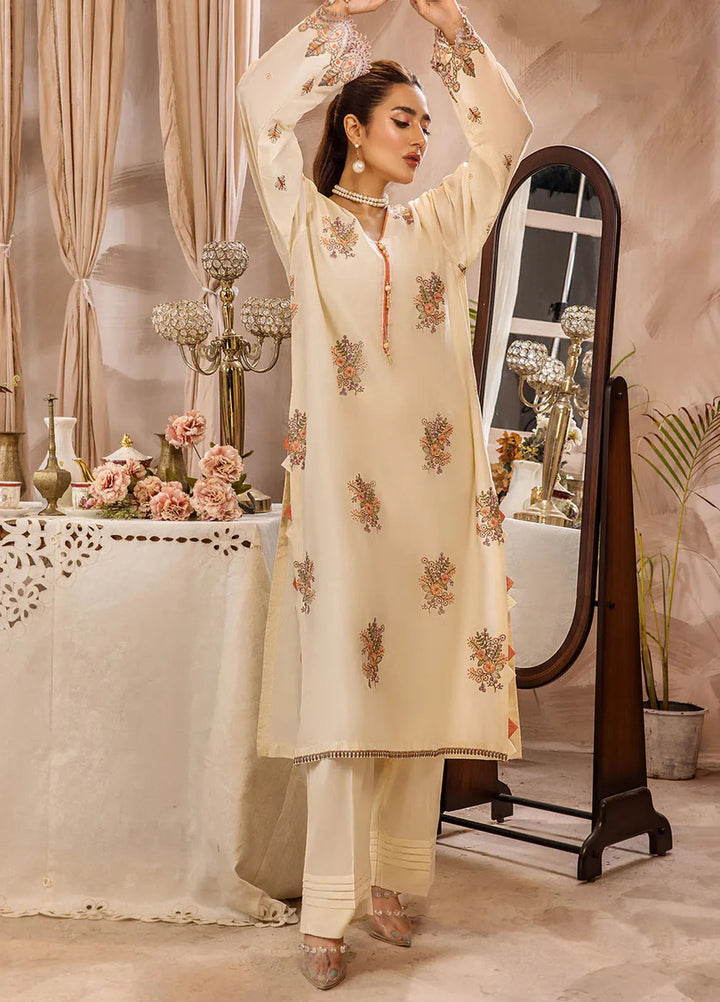 Safwa Pret Embroidered Lawn 2 Piece Suit D-09