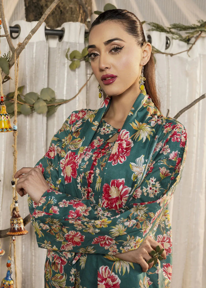 Safwa Pret Printed Lawn 3 Piece Suit P000513