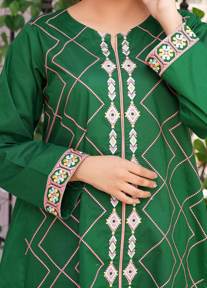 Safwa Casual Pret  Lawn Shirt 3R-1P-EMB-105 Green