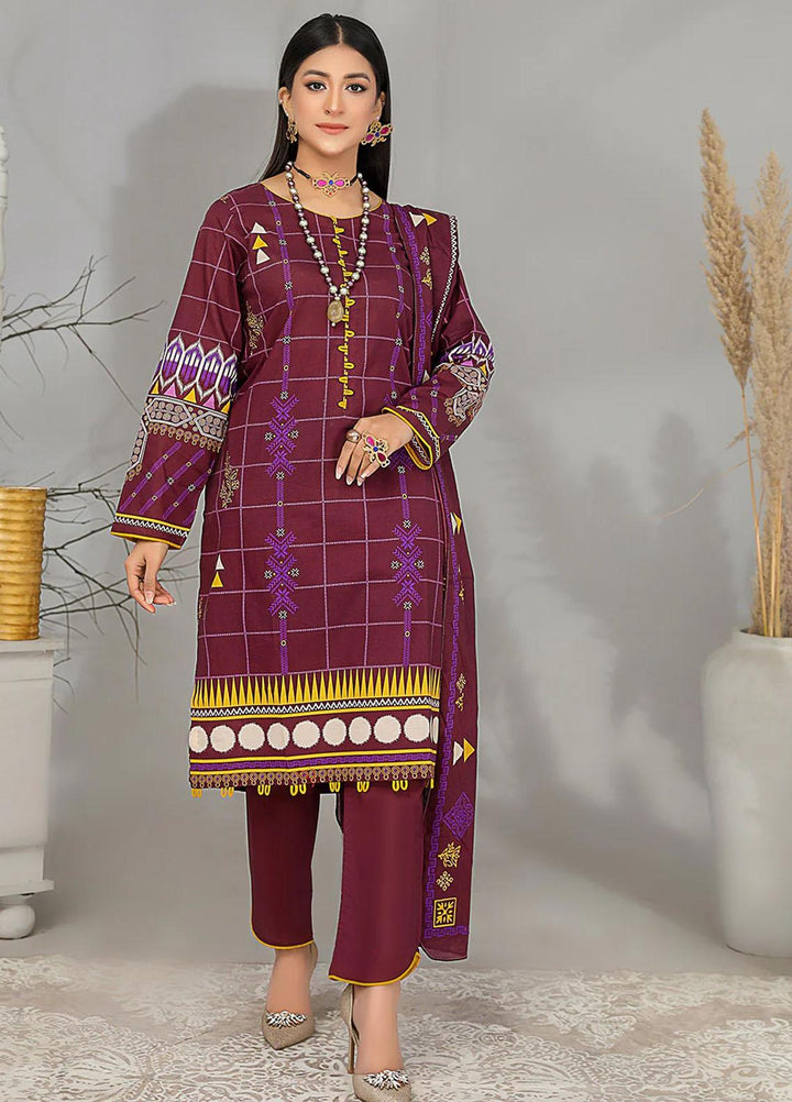 Safwa Printed Lawn Suits Unstitched 3 Piece SW23SP SSP-04 - Summer Collection