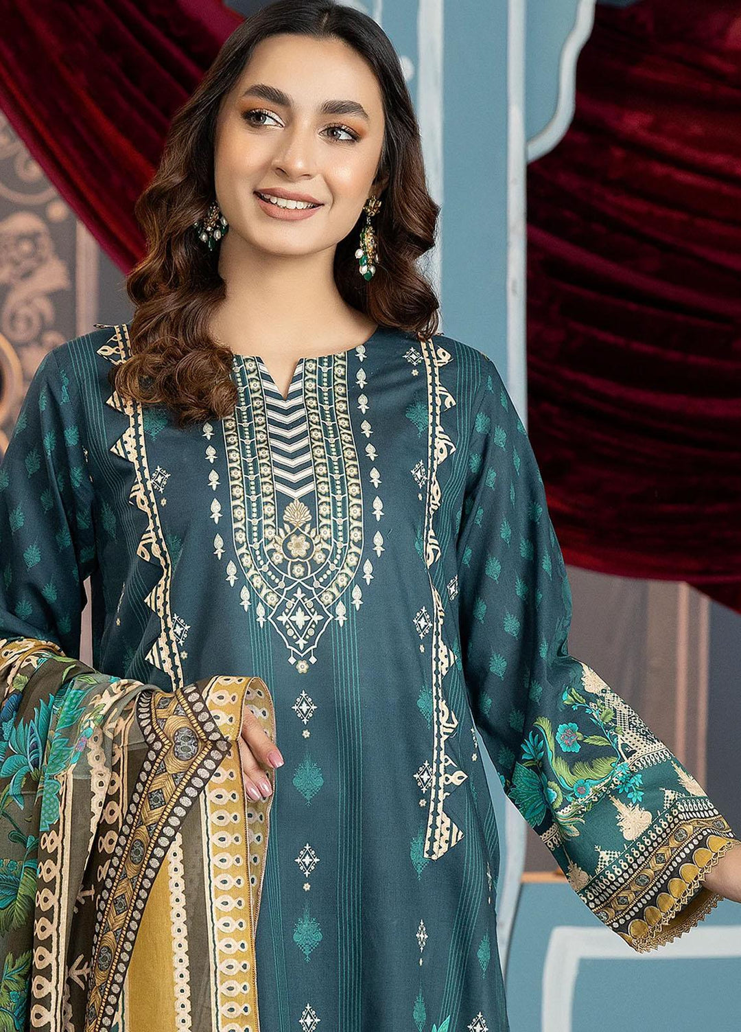 Safwa Printed Lawn Suits Unstitched 3 Piece SW23SP SSP-11 - Summer Collection