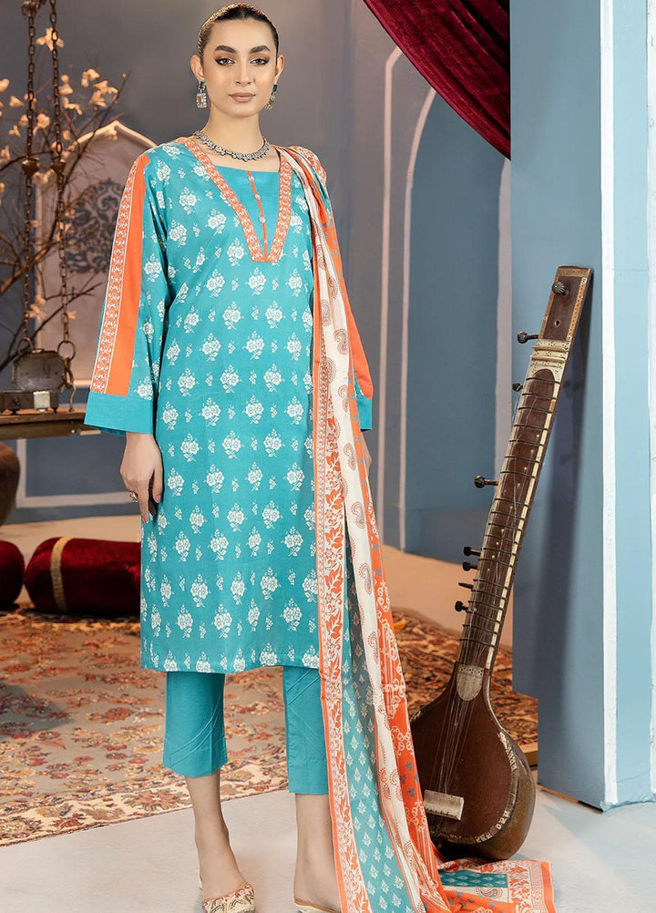 Safwa Printed Lawn Suits Unstitched 3 Piece SW23SP SSP-16 - Summer Collection