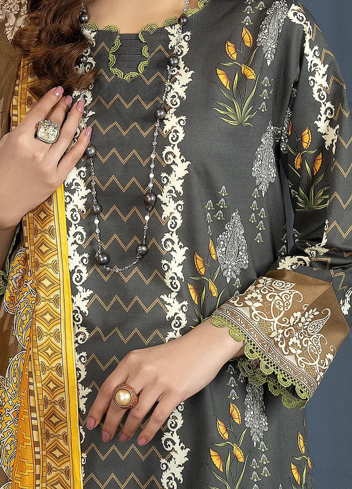 Safwa Printed Lawn Suits Unstitched 3 Piece SW23SP SSP-18 - Summer Collection