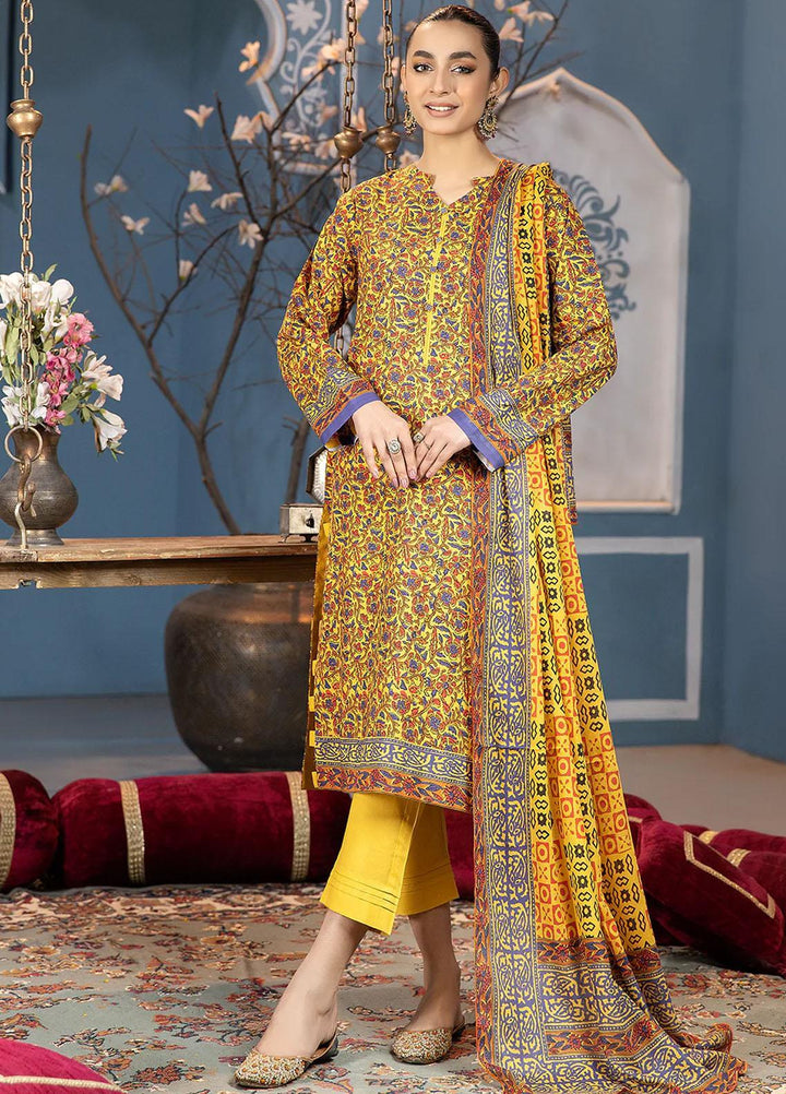 Safwa Printed Lawn Suits Unstitched 3 Piece SW23SP SSP-19 - Summer Collection