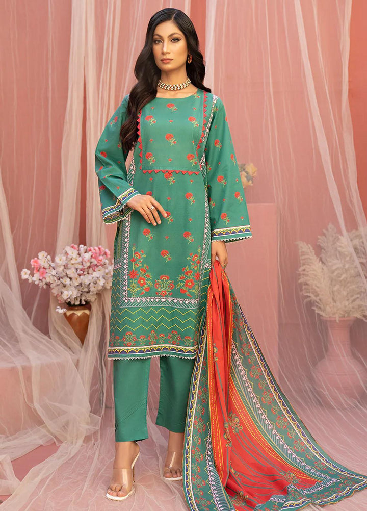 Safwa Printed Lawn Suits Unstitched 3 Piece SW23SP SSP-24 - Summer Collection