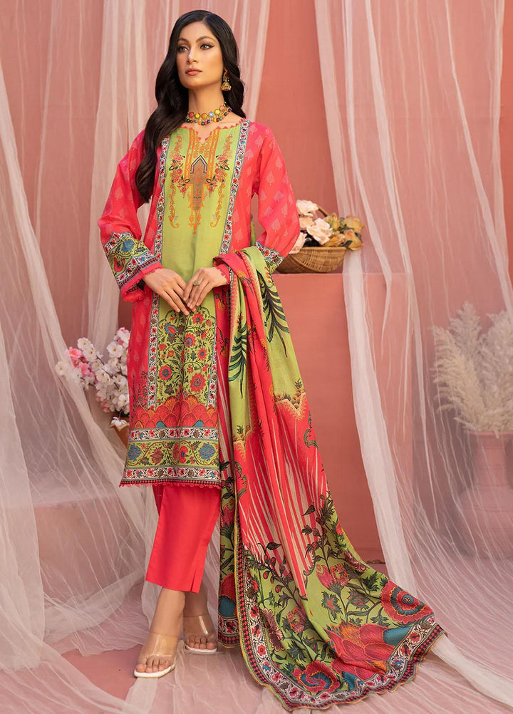 Safwa Printed Lawn Suits Unstitched 3 Piece SW23SP SSP-25 - Summer Collection
