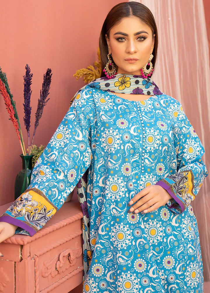 Safwa Printed Lawn Suits Unstitched 3 Piece SW23SP SSP-28 - Summer Collection