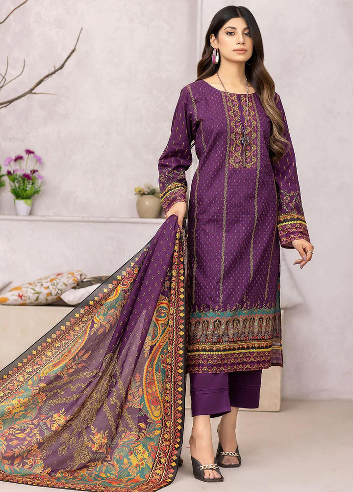 Safwa Printed Lawn Suits Unstitched 3 Piece SW23SP-V4 SSP-34 - Summer Collection