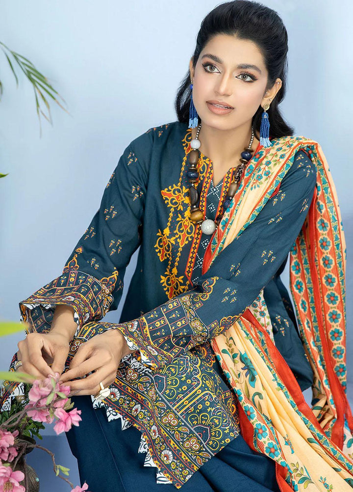 Safwa Printed Lawn Suits Unstitched 3 Piece SW23SP-V5 SSP-42 - Summer Collection