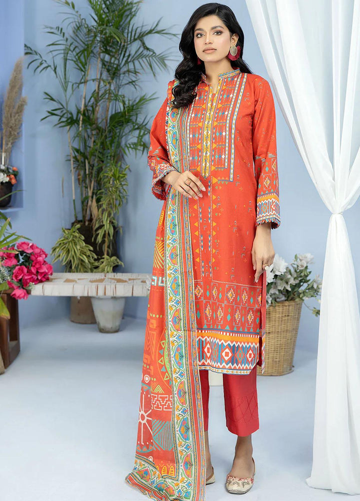 Safwa Printed Lawn Suits Unstitched 3 Piece SW23SP-V5 SSP-43 - Summer Collection