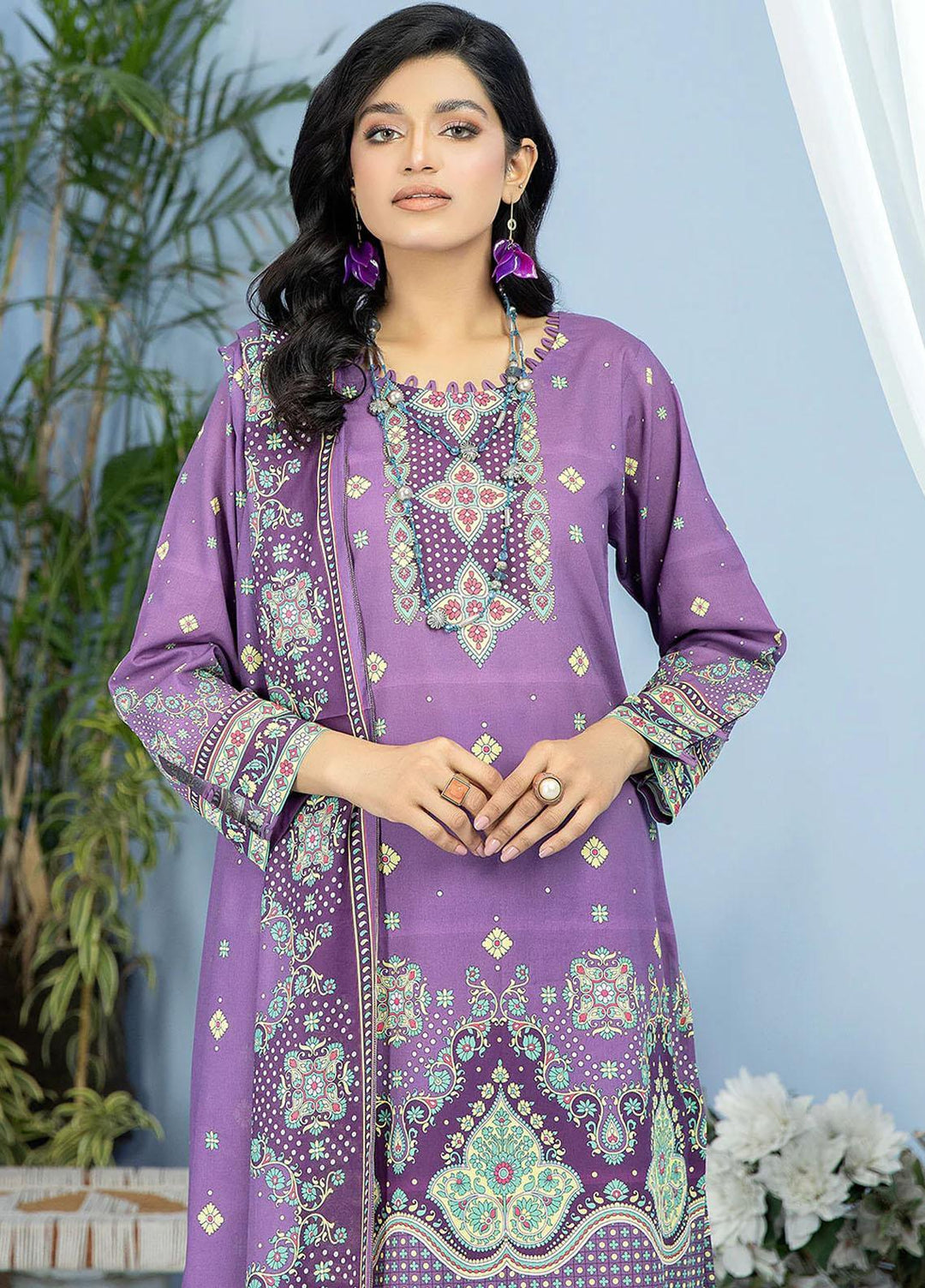 Safwa Printed Lawn Suits Unstitched 3 Piece SW23SP-V5 SSP-45 - Summer Collection