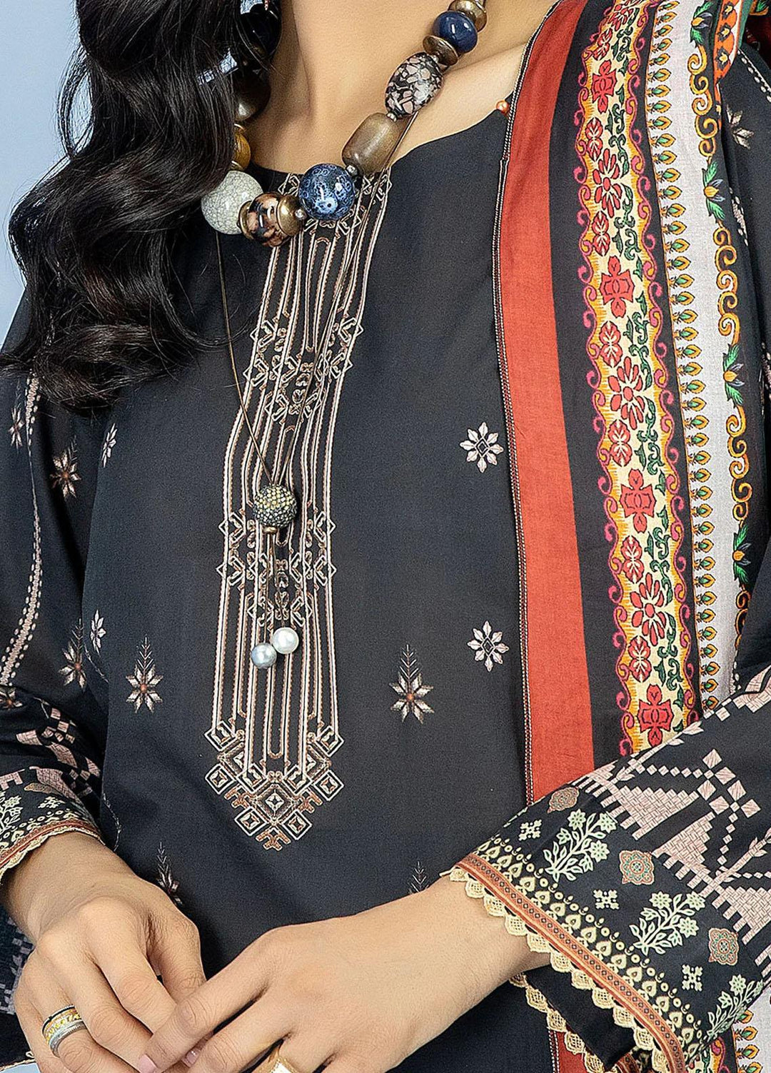 Safwa Printed Lawn Suits Unstitched 3 Piece SW23SP-V5 SSP-47 - Summer Collection