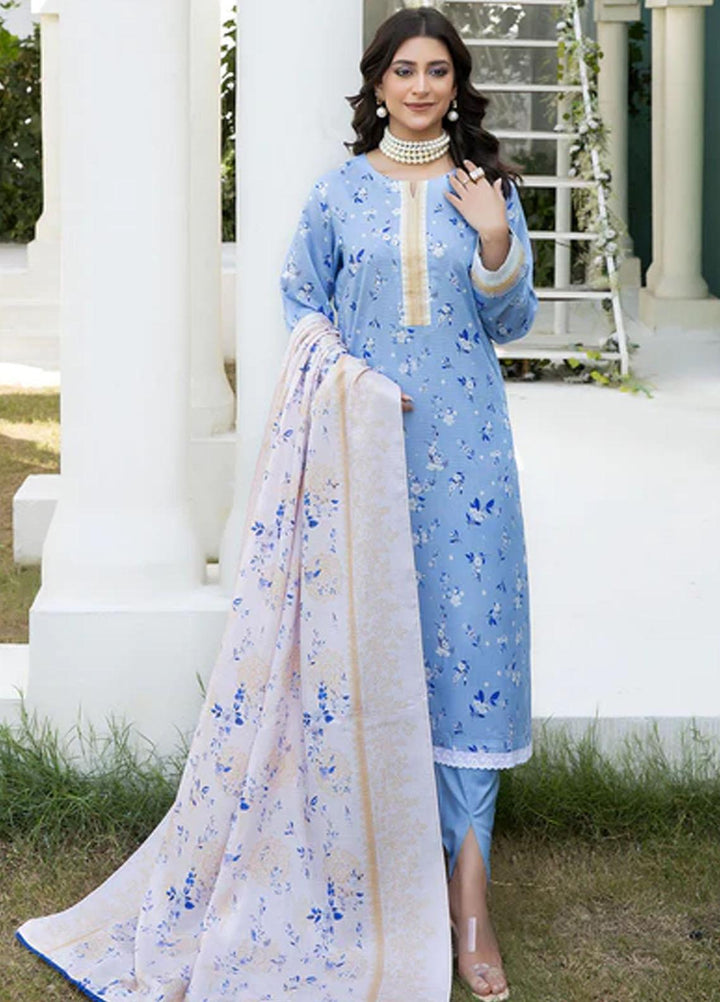 Safwa Printed Viscose Suits Unstitched 3 Piece SW23TD TSC-01 - Winter Collection