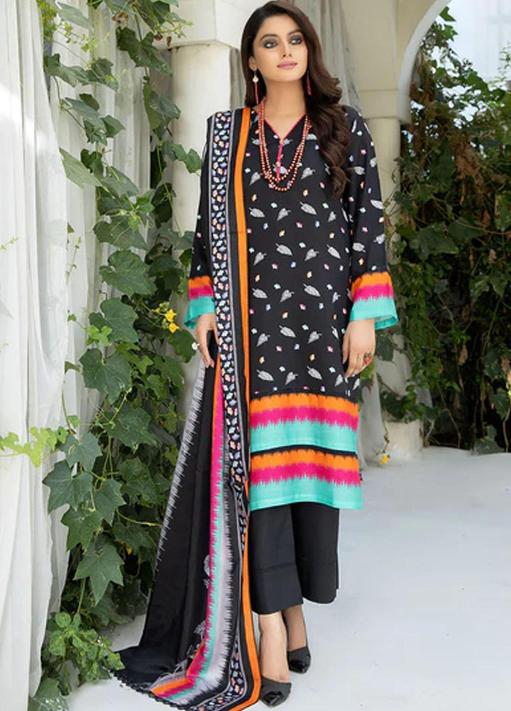 Safwa Printed Viscose Suits Unstitched 3 Piece SW23TD TSC-06 - Winter Collection