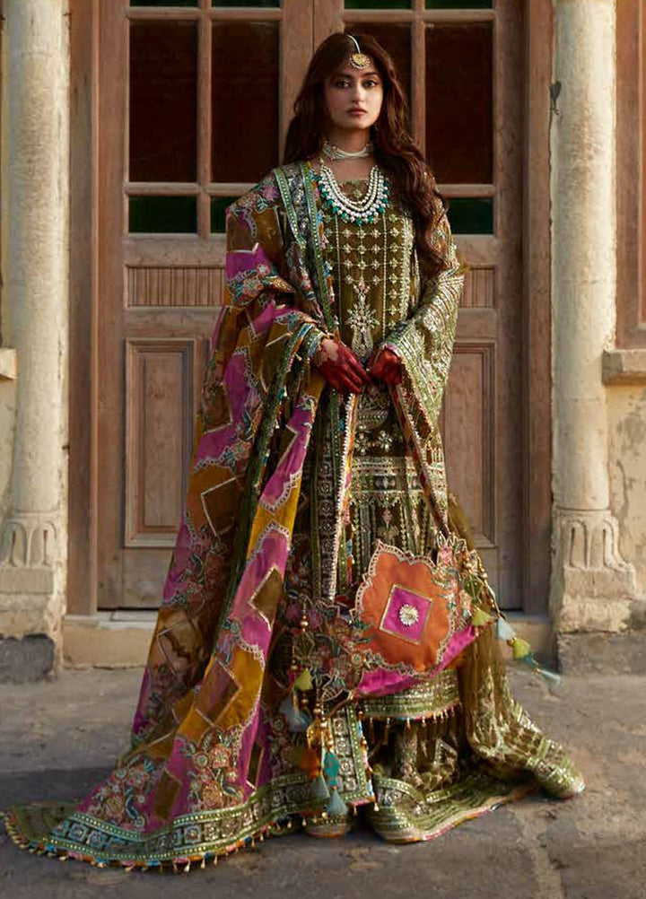 Sagar Kinaray By MNR Embroidered  Suits Unstitched 3 Piece MNR23SK ZWU23-18 VIRAAS - Wedding Collection