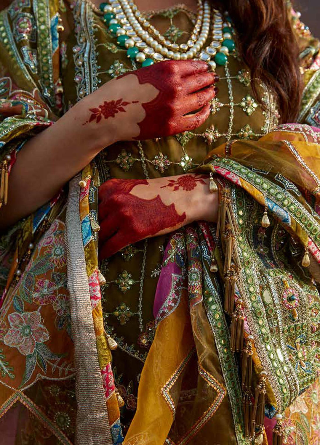 Sagar Kinaray By MNR Embroidered  Suits Unstitched 3 Piece MNR23SK ZWU23-18 VIRAAS - Wedding Collection