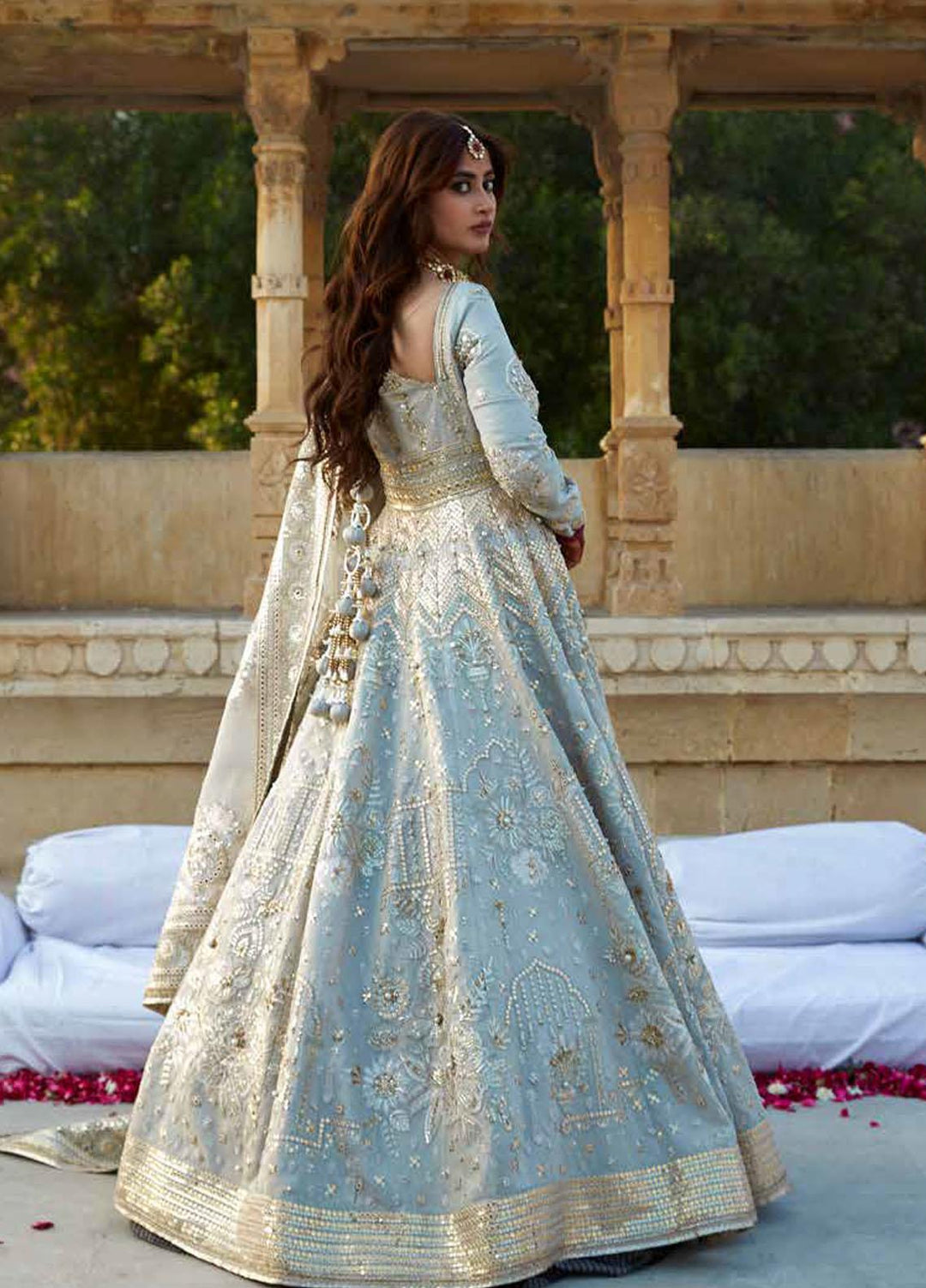 Sagar Kinaray By MNR Embroidered  Suits Unstitched 3 Piece MNR23SK ZWU23-19 MAHWARI - Wedding Collection