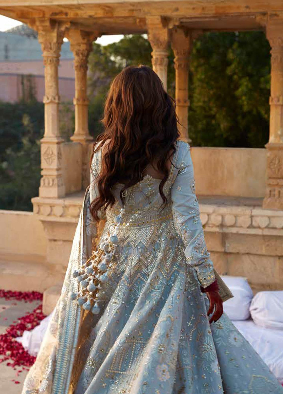 Sagar Kinaray By MNR Embroidered  Suits Unstitched 3 Piece MNR23SK ZWU23-19 MAHWARI - Wedding Collection