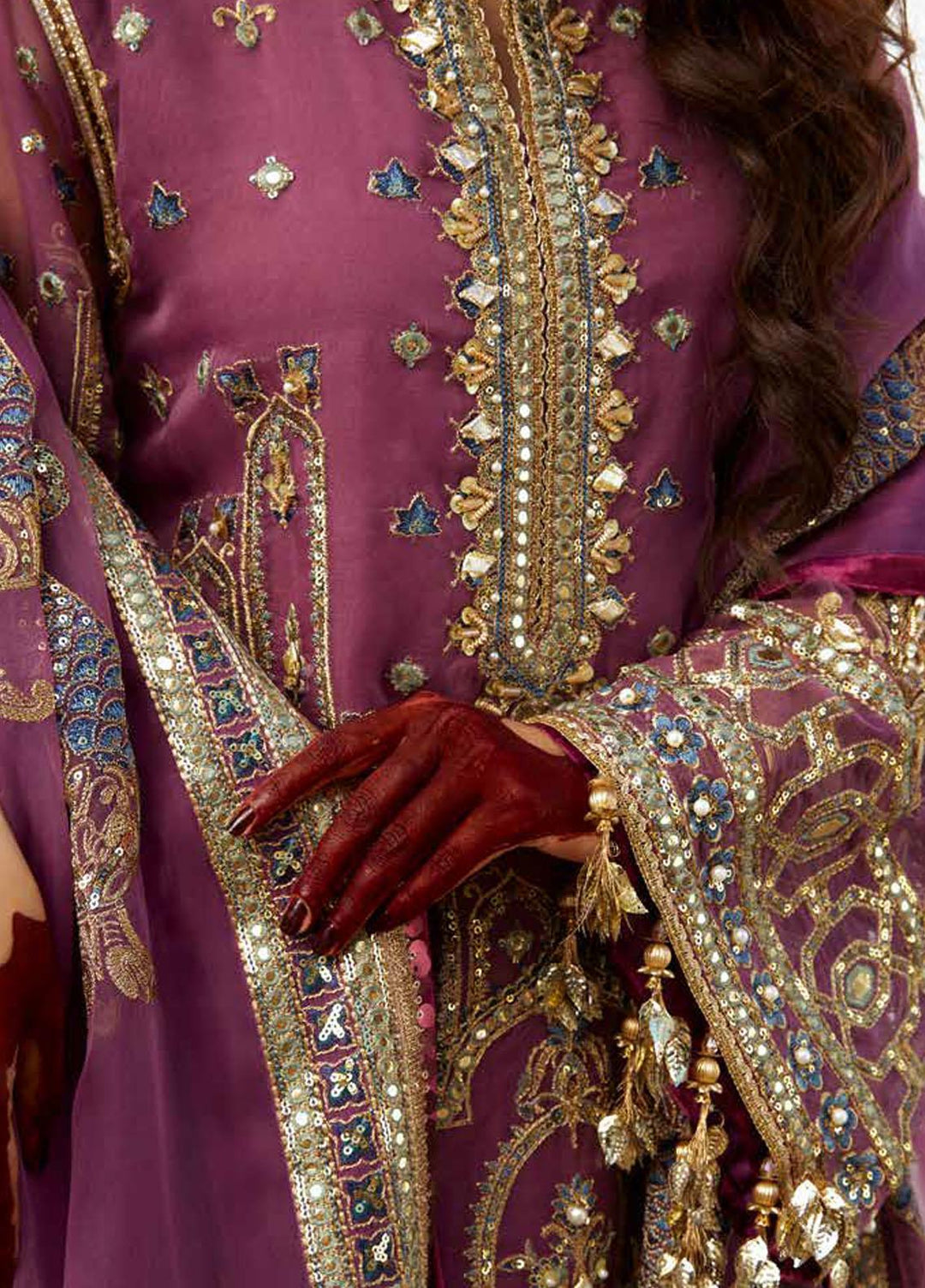 Sagar Kinaray By MNR Embroidered  Suits Unstitched 3 Piece MNR23SK ZWU23-23 JIGRI - Wedding Collection