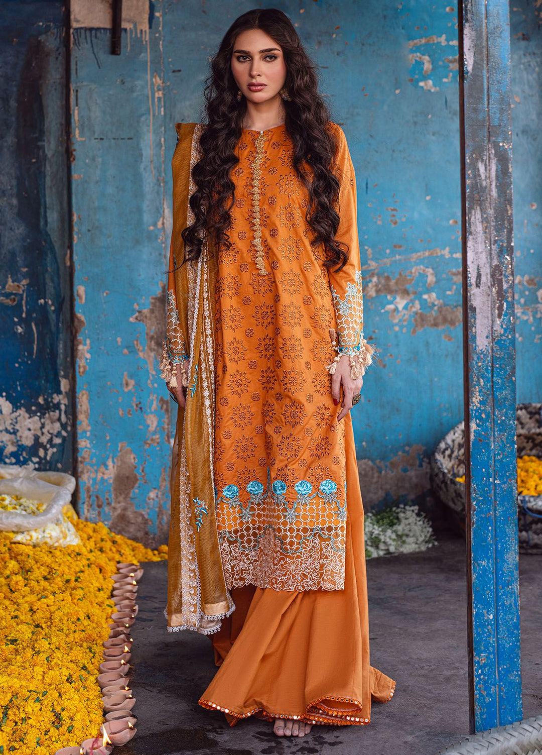 Sahakari by Sahane Embroidered Lawn Suits Unstitched 3 Piece SNE24SK CT-10002 Mashal - Summer Collection