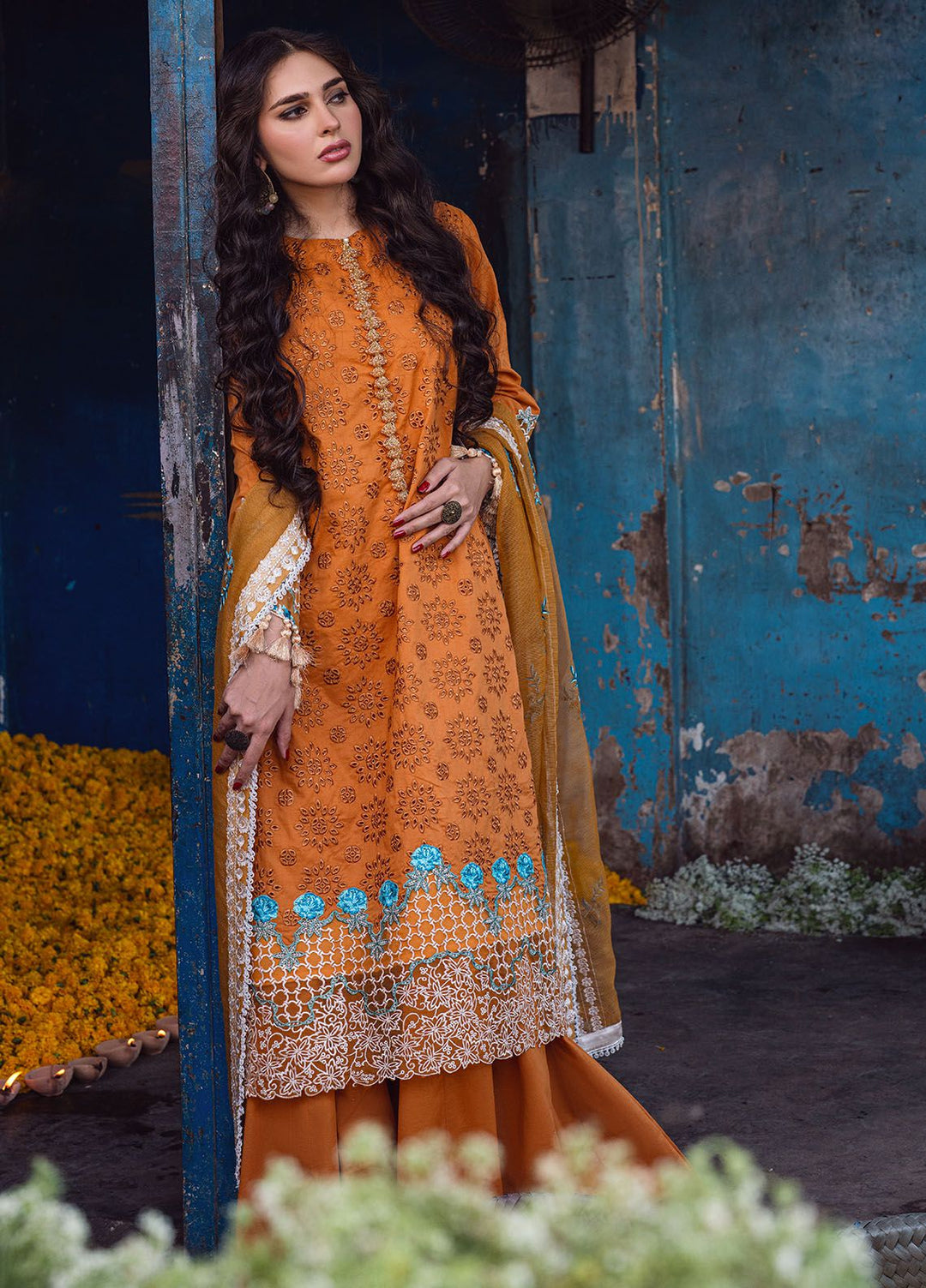 Sahakari by Sahane Embroidered Lawn Suits Unstitched 3 Piece SNE24SK CT-10002 Mashal - Summer Collection