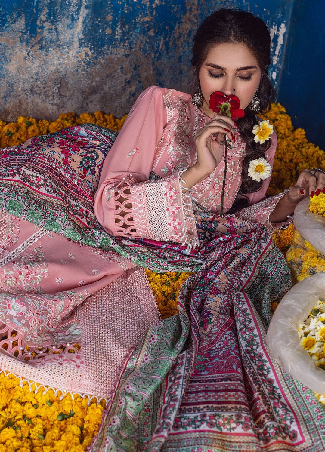 Sahakari by Sahane Embroidered Lawn Suits Unstitched 3 Piece SNE24SK CT-10004 Mohini - Summer Collection