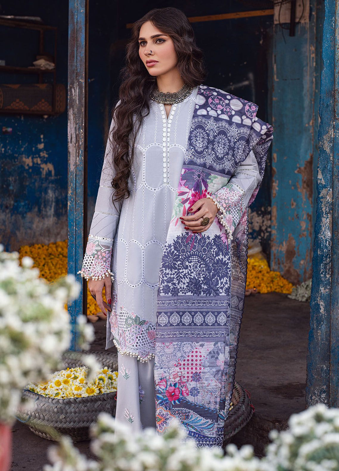 Sahakari by Sahane Embroidered Lawn Suits Unstitched 3 Piece SNE24SK CT-10007 Dastaan - Summer Collection