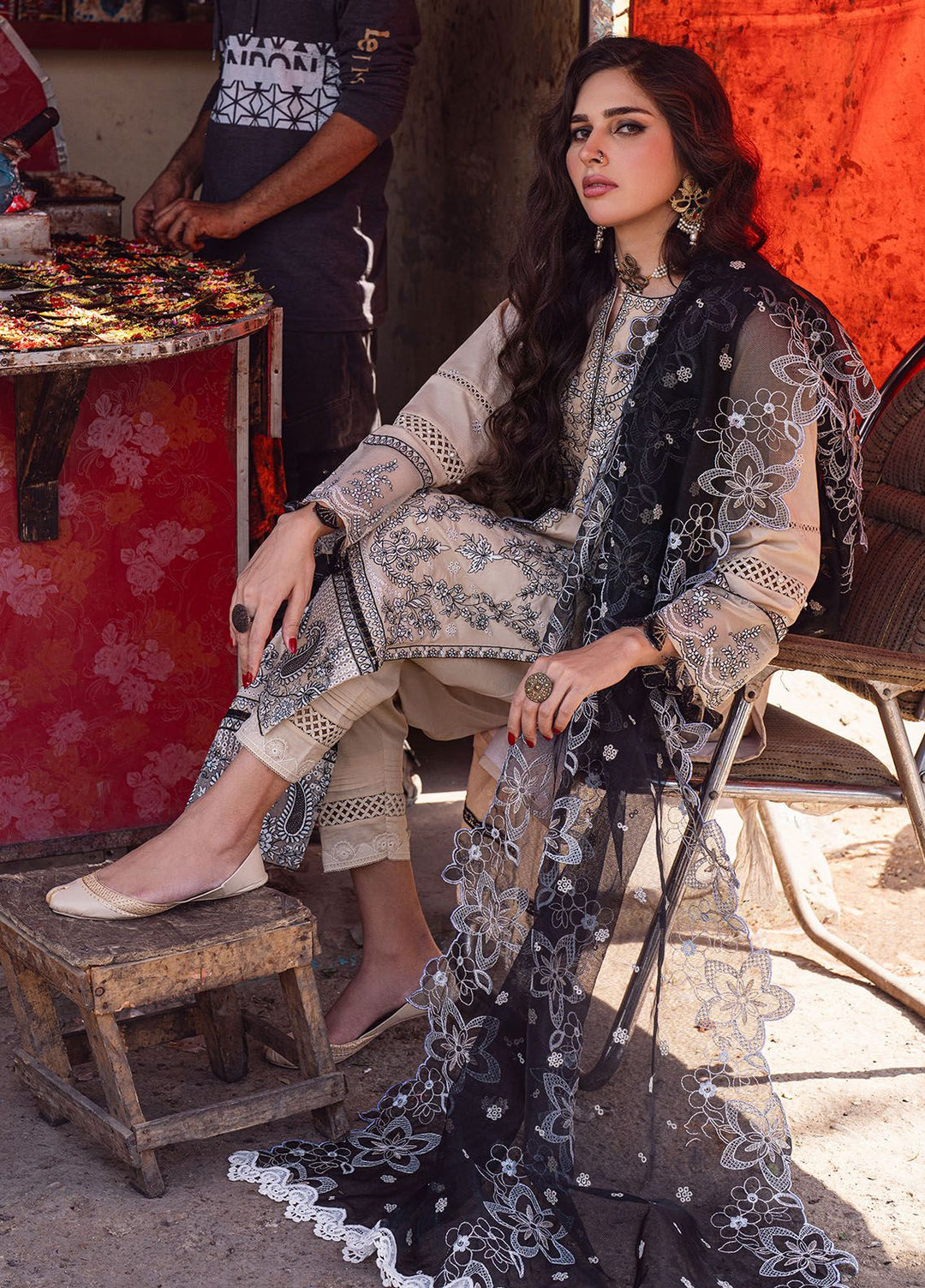 Sahakari by Sahane Embroidered Lawn Suits Unstitched 3 Piece SNE24SK CT-10009 Ghazal - Summer Collection