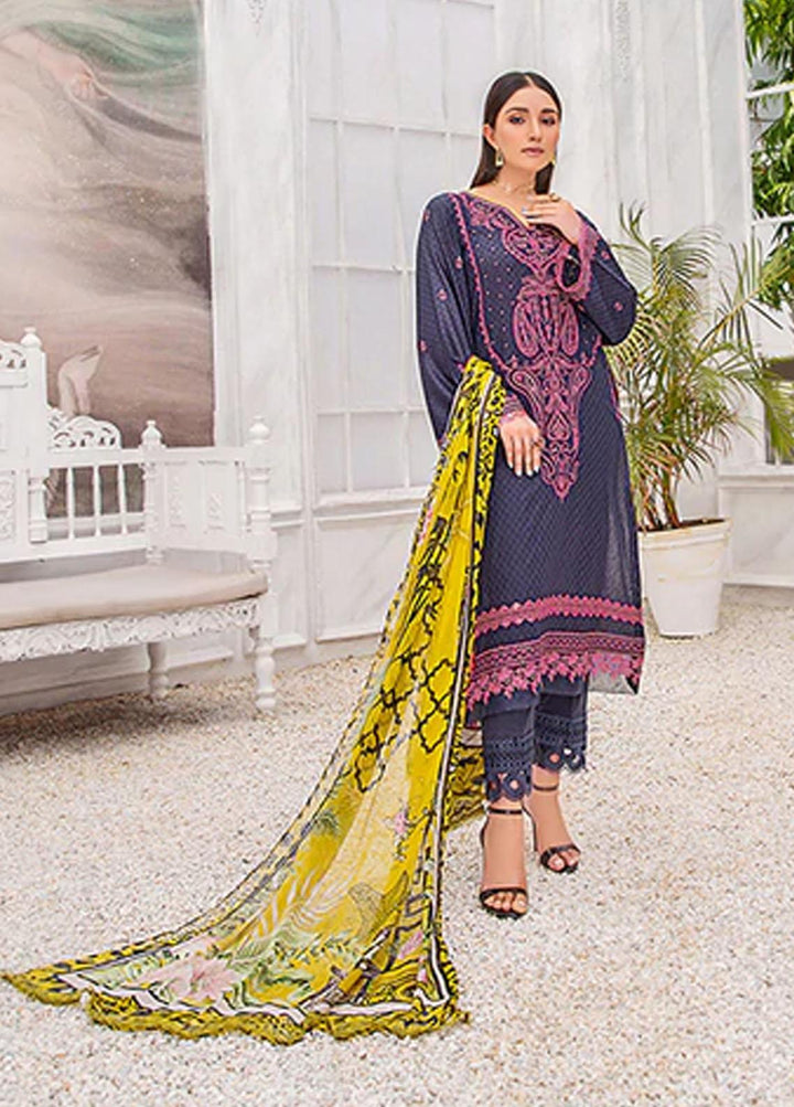 Sahane By LALA Textiles Embroidered Lawn Suits Unstitched 3 Piece LT22S Amari - Summer Collection