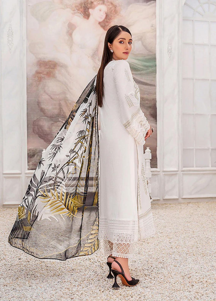 Sahane By LALA Textiles Embroidered Lawn Suits Unstitched 3 Piece LT22S Barfaab - Summer Collection