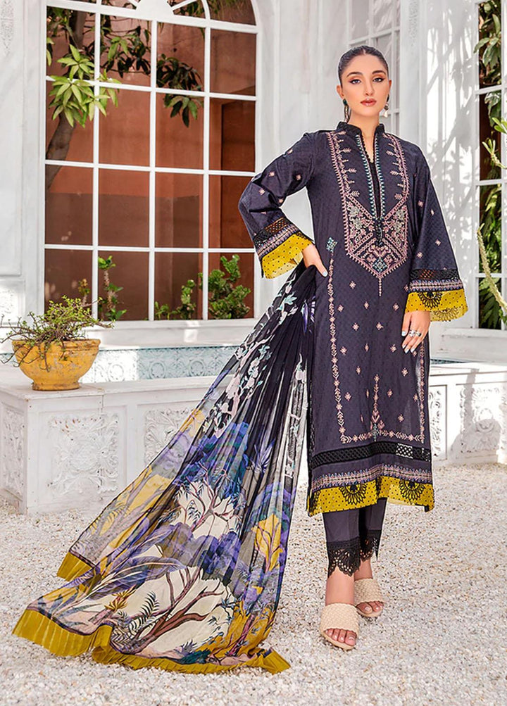 Sahane By LALA Textiles Embroidered Lawn Suits Unstitched 3 Piece LT22S Ezra - Summer Collection