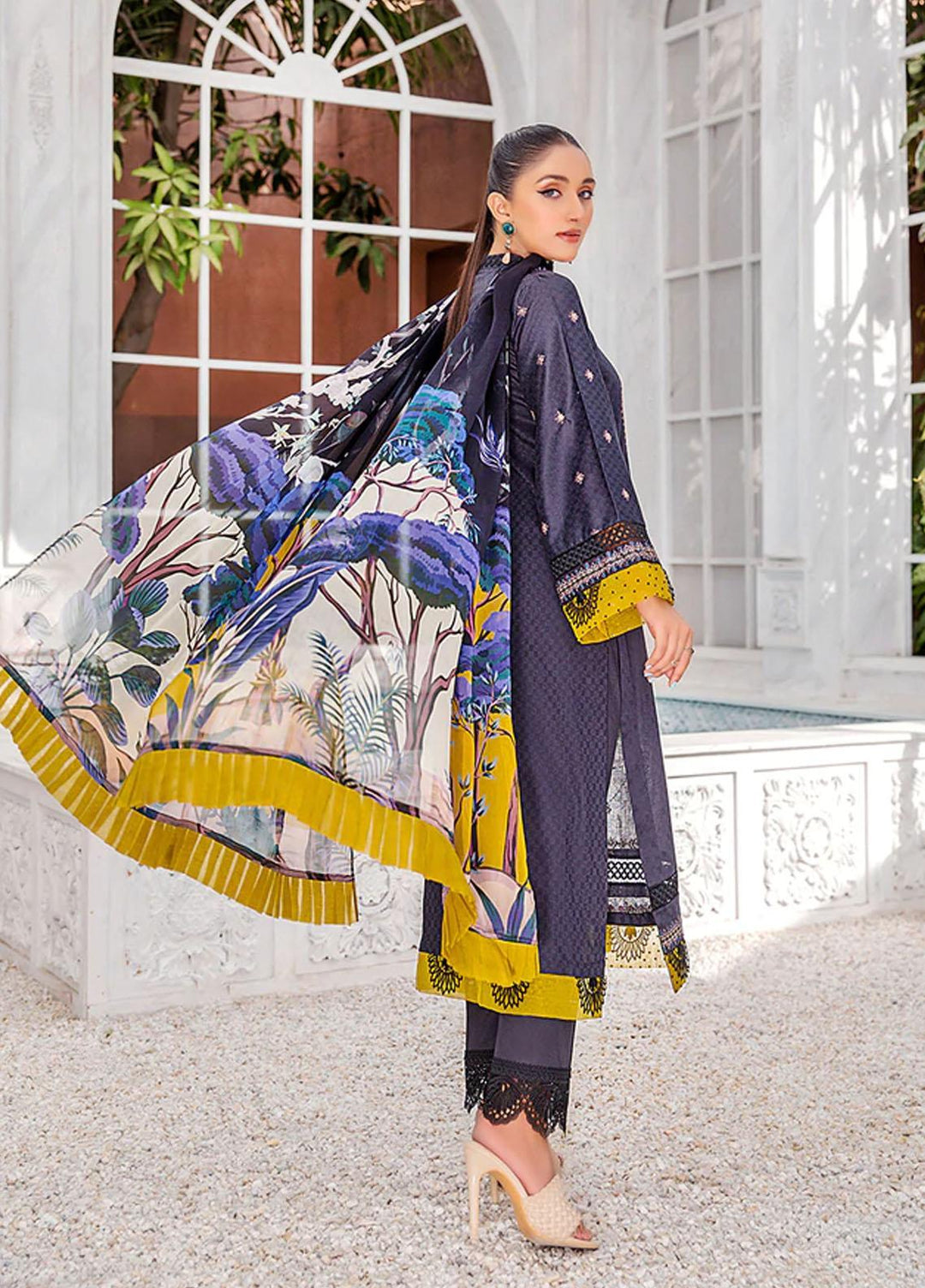 Sahane By LALA Textiles Embroidered Lawn Suits Unstitched 3 Piece LT22S Ezra - Summer Collection