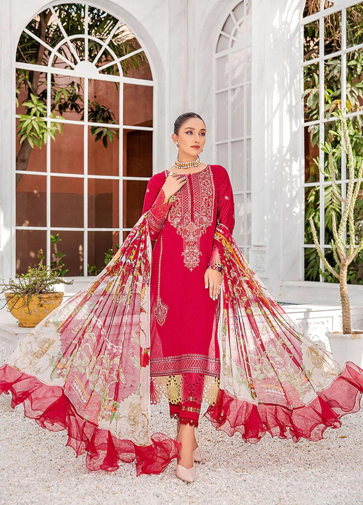 Sahane By LALA Textiles Embroidered Lawn Suits Unstitched 3 Piece LT22S Renna - Summer Collection