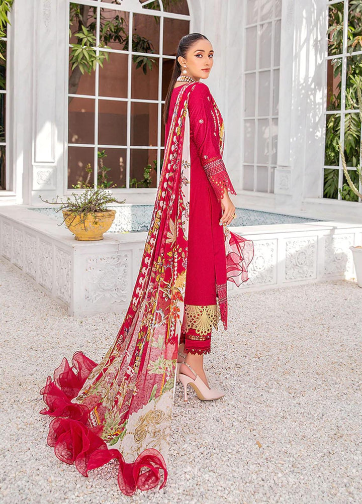 Sahane By LALA Textiles Embroidered Lawn Suits Unstitched 3 Piece LT22S Renna - Summer Collection